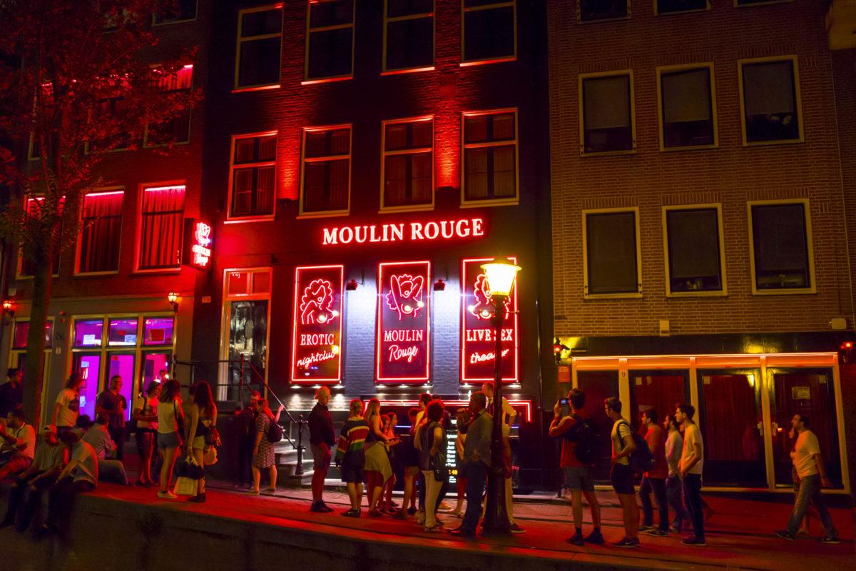 In the red light district 